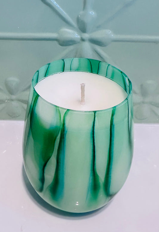 Classic Coloured Glass Candle Range