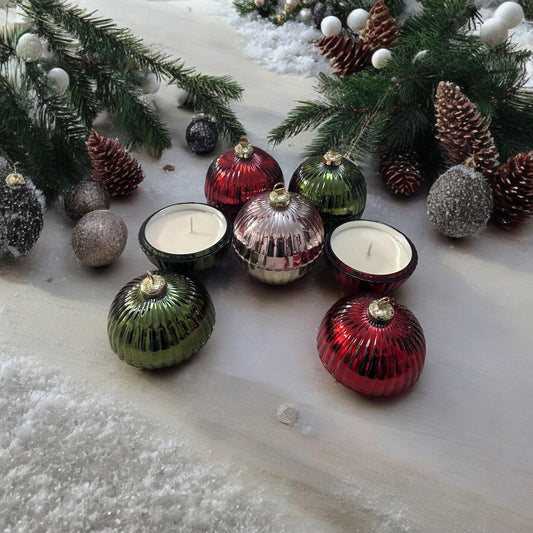 Christmas Bauble Candles Medium