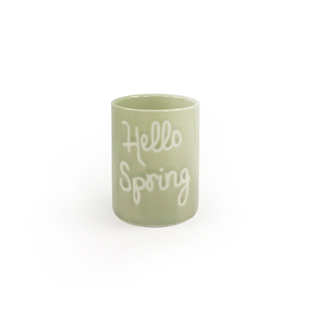 Hello Spring Candle